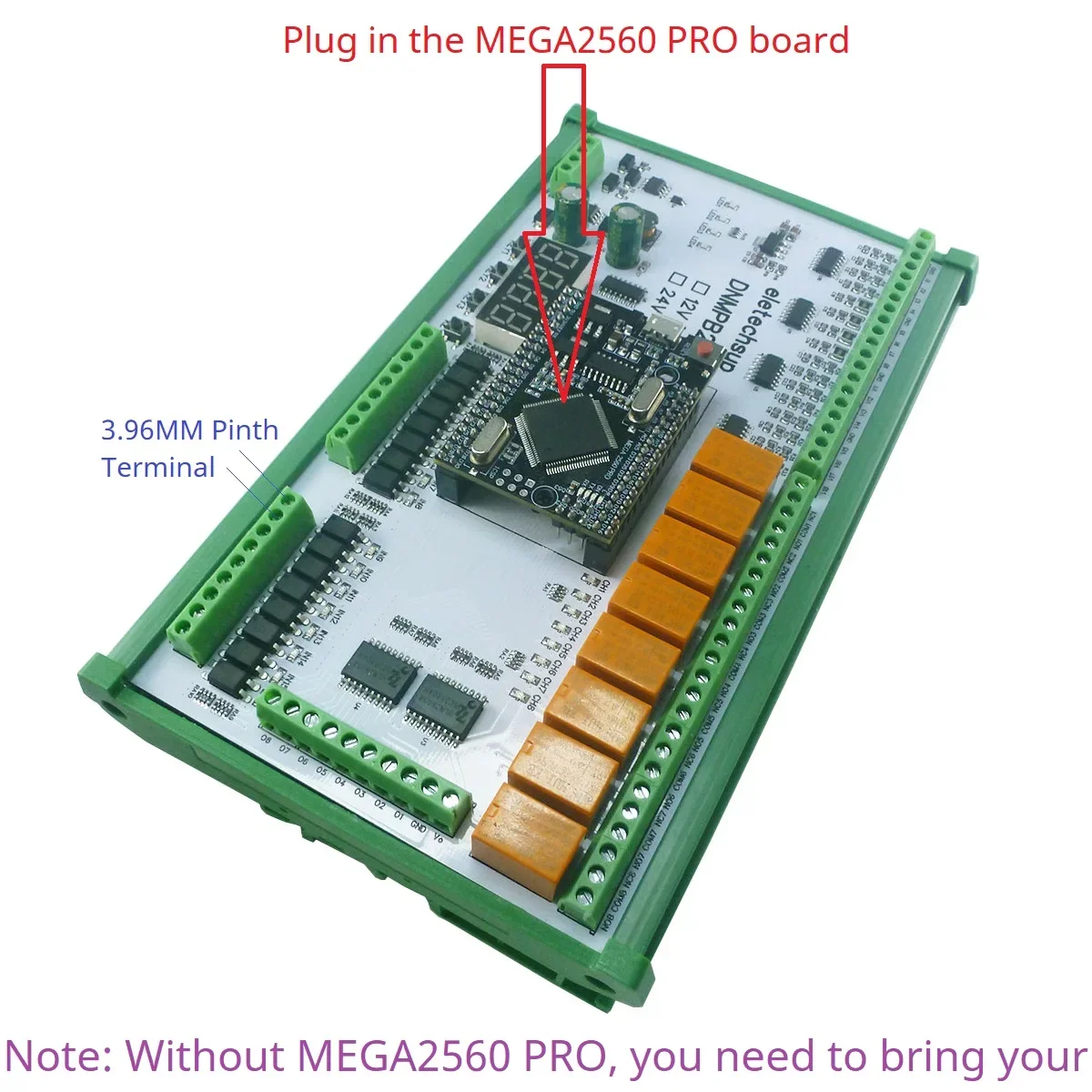 Плата расширения MEGA2560 Pro 12 В постоянного тока 24 16AI-16DI-16DO напряжение коллекция АЦП