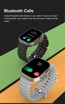 Saurora 2023 Ultra Smart Watch Series 8 Titanium Alloy 1:1 49mm Case Bluetooth Call NFC ECG IP68 Waterproof Smartwatch Men 4