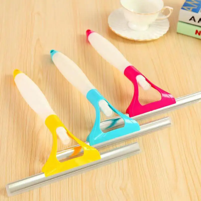 

Colorful Window Mirror Car Windshield Squeegee Glass Wiper Silicone Blade Household Cleaning Shower Screen Washer