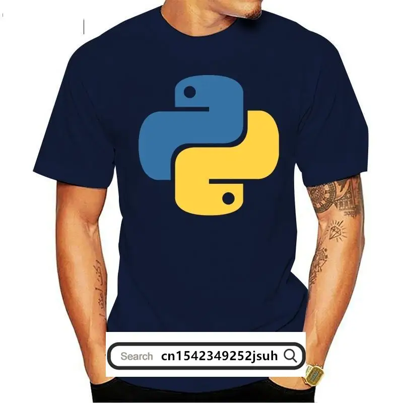 

Men's Python Logo t shirt personalized 100% cotton S-3xl clothing Gift fashion Spring Autumn Formal shirt