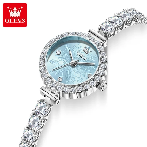 OLEVS 5889 женские часы из нержавеющей стали