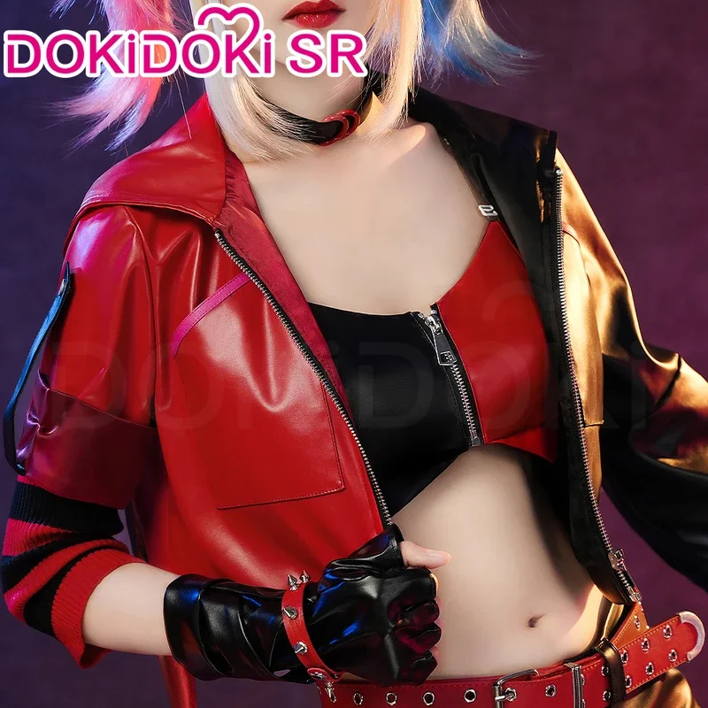 В НАЛИЧИИ Супер Женский Косплей Костюм Лиходия Аниме【XS-3XL】DokiDoki-SR Красный Черный
