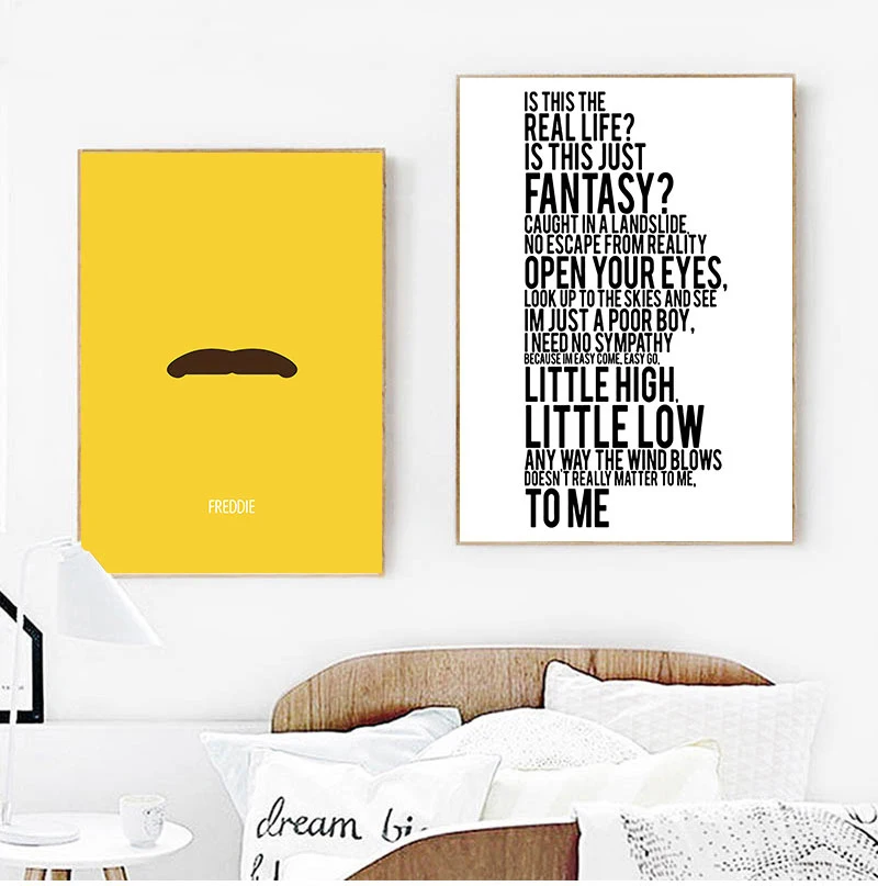 

Queen Band Posters Print Bohemian Rhapsody Canvas Painting Art Pictures Hip Hop Wall Decoration Posters On The Wall