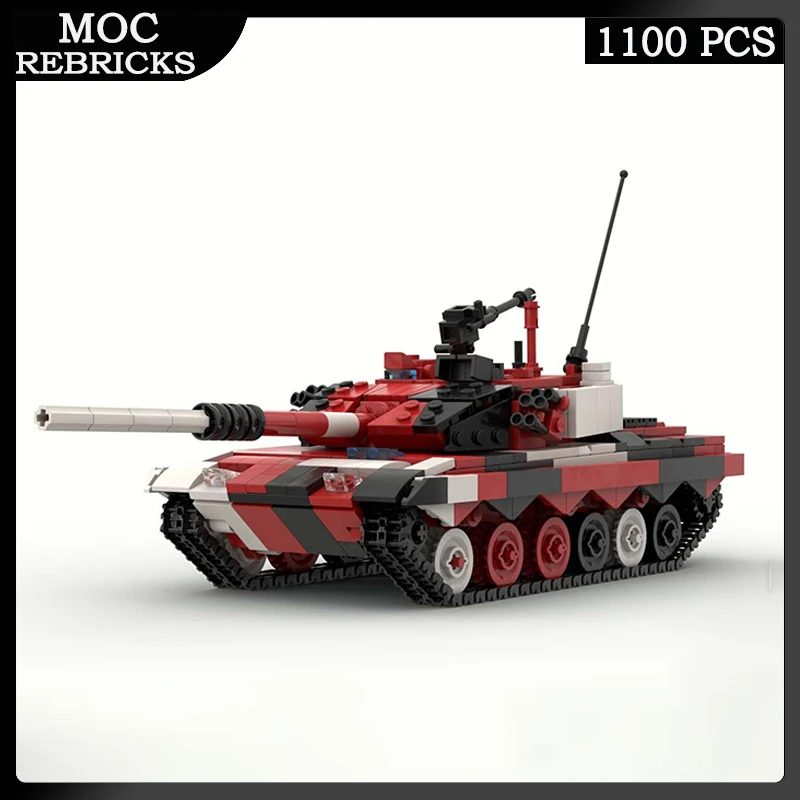 

Военное оружие 96B основной боевой танк MOC, строительный блок, бронированный автомобиль, кирпич, Игрушечная модель перевозчика, детский подар...