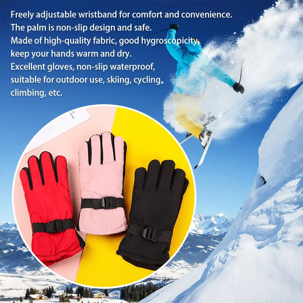 

Mountaineering Non-slip Thicken Warm Winter Must Long-sleeved Mitten Ski Gloves Snow Snowboard Windproof Waterproof