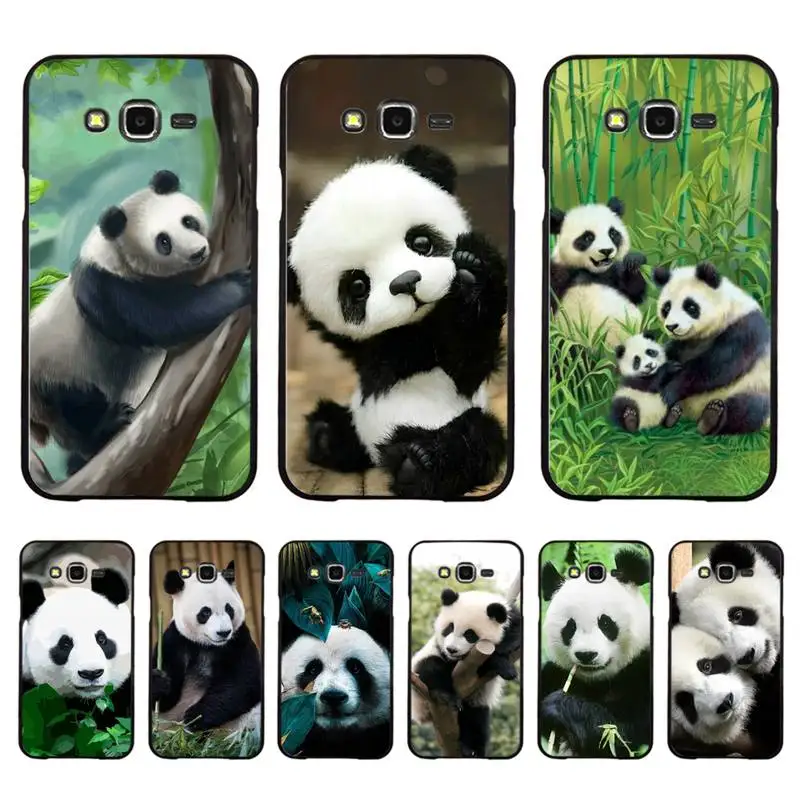

Chinese Bear Panda Phone Case for Samsung J 2 3 4 5 6 7 8 prime plus 2018 2017 2016 core