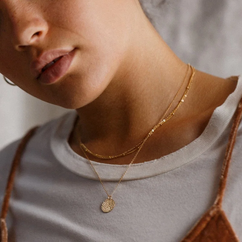 

Stainless steel fashion 14k gold plated jewelry Stainless Steel new designs pendent necklace set jewelry choker necklace