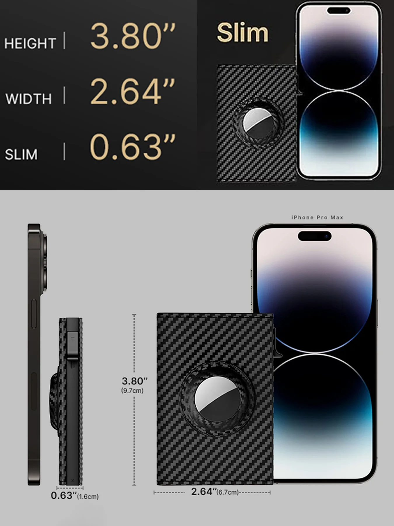 Оптовая продажа от производителя мужской металлический кошелек с защитой кражи