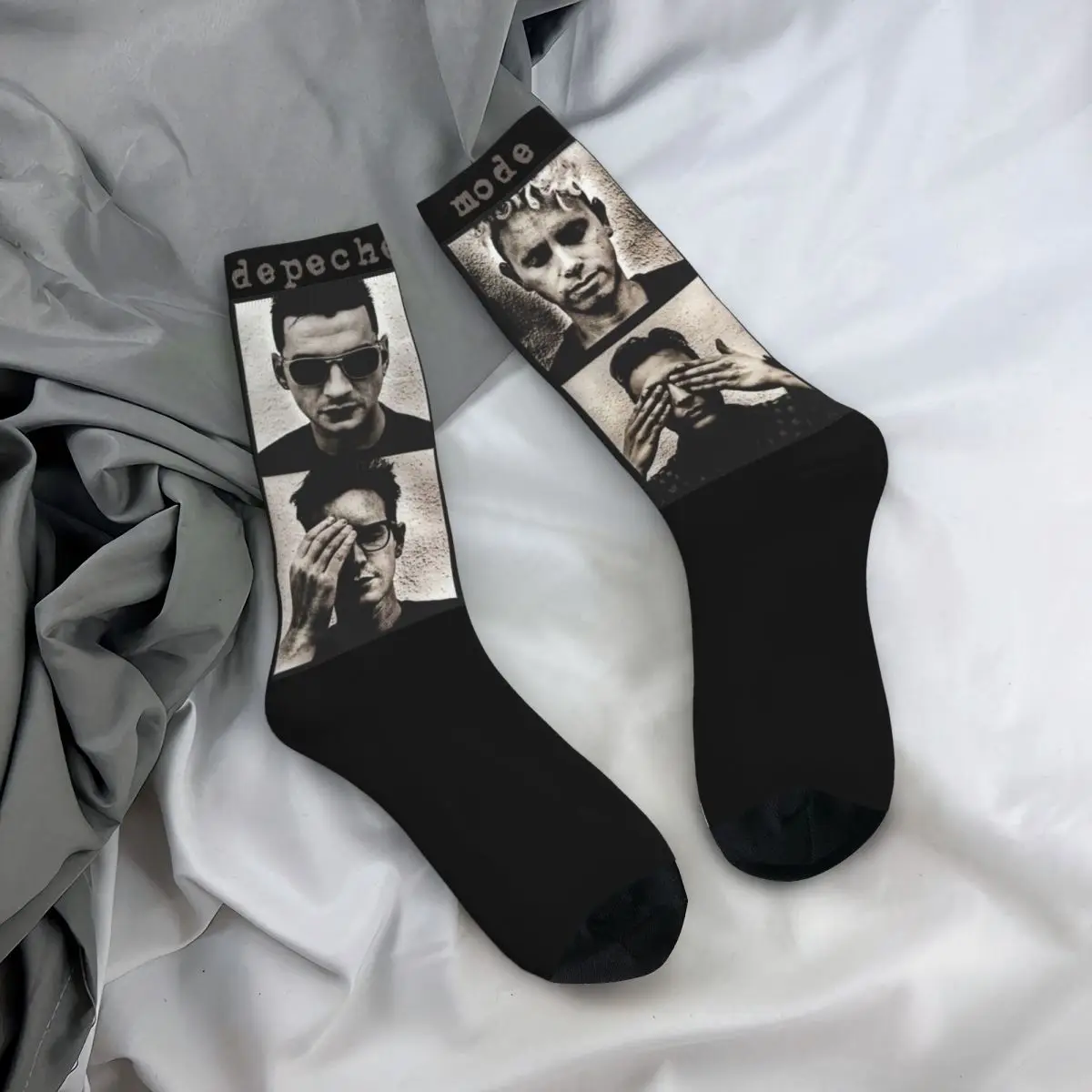 Повседневные женские носки Depeche Cool Mode Merch теплые винтажные спортивные Рок