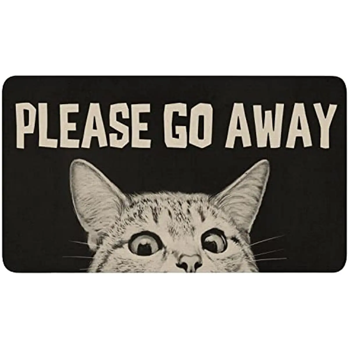 

Funny Black Paws Doormat Outdoor, Cute Pet Low-Profile Durable Funny Welcome Mats Entryway Front Porch Decor