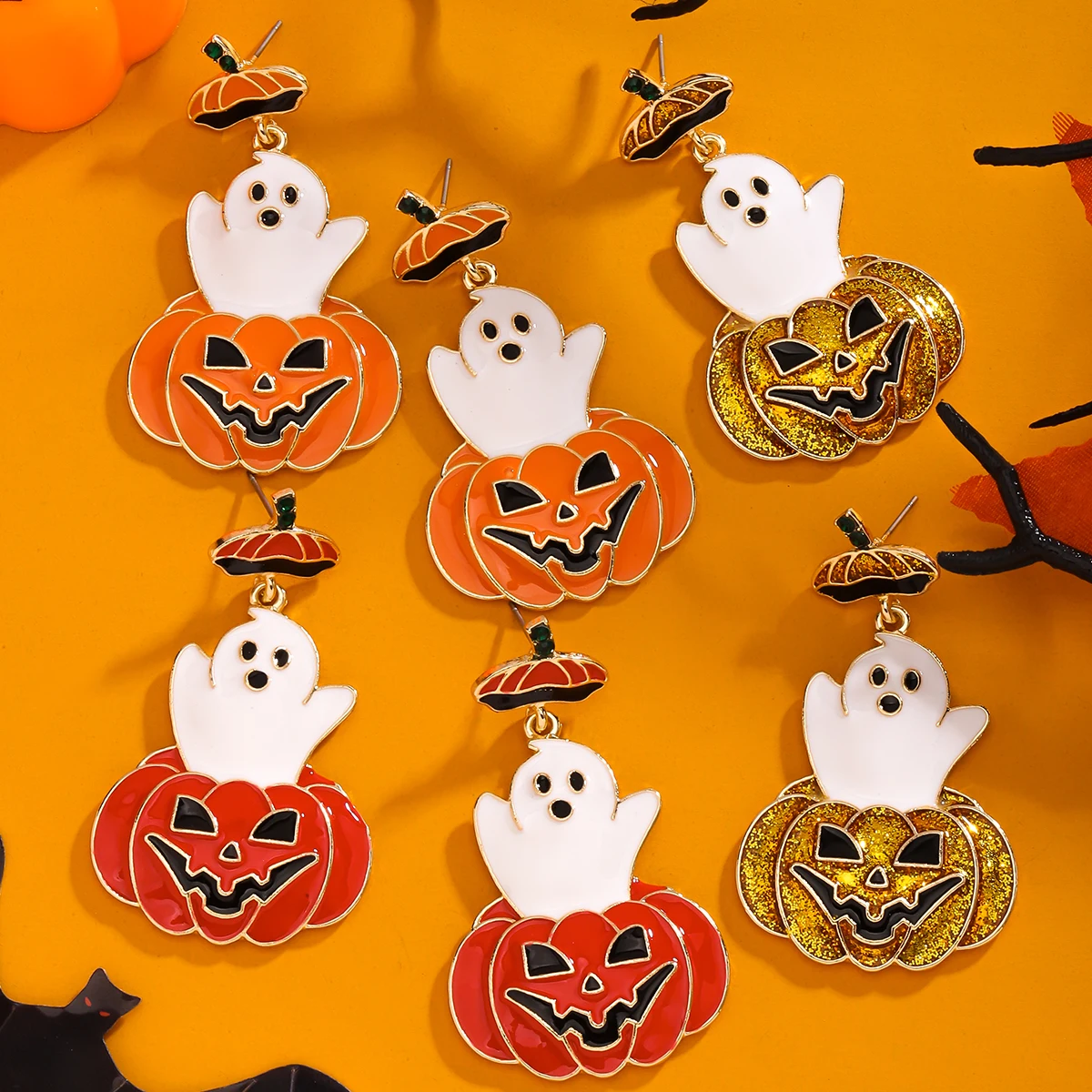 Эмалированная Тыква Vedawas милые женские аксессуары для празднования Хэллоуина