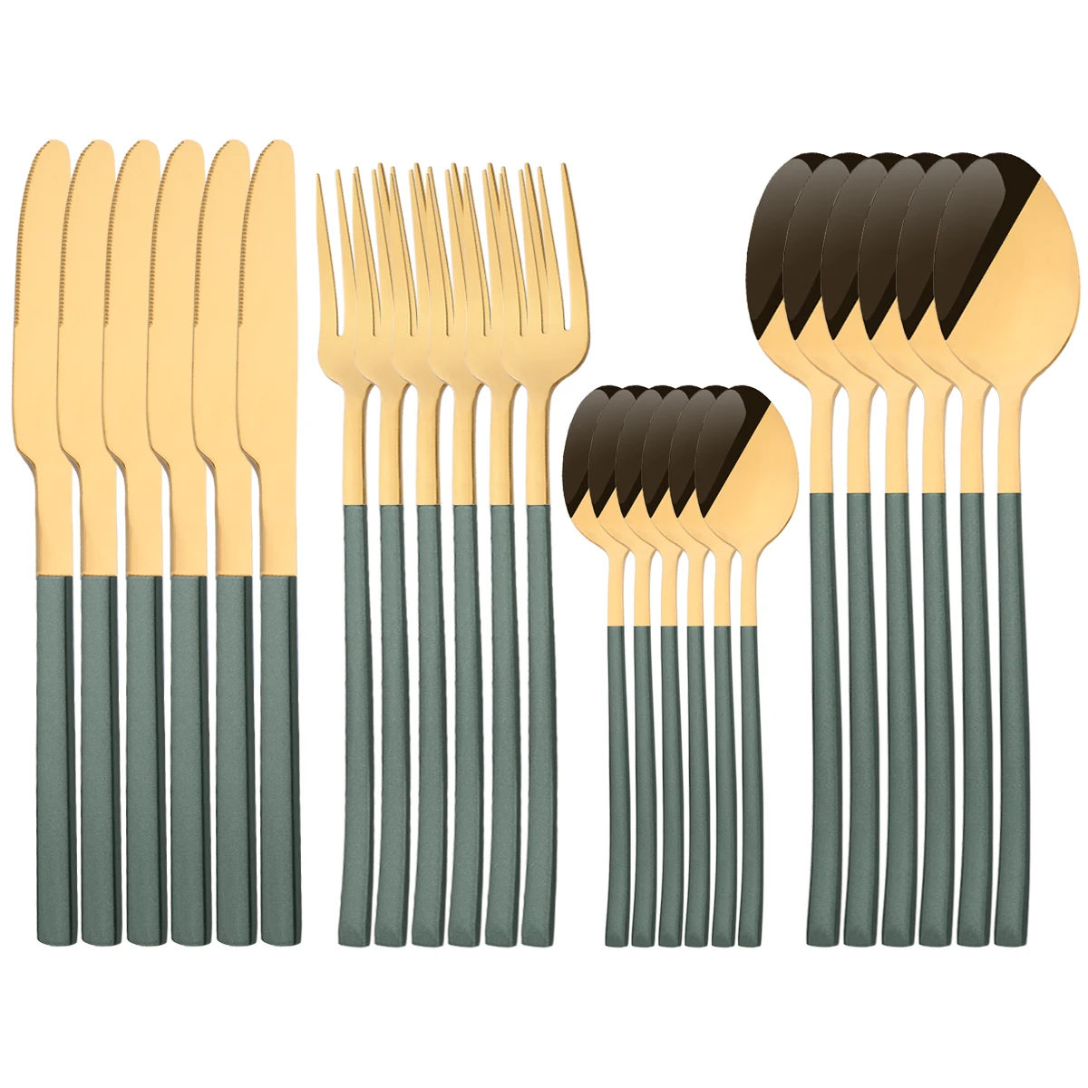 

Комплект Столовой Посуды Из Нержавеющей Стали, 24 шт.