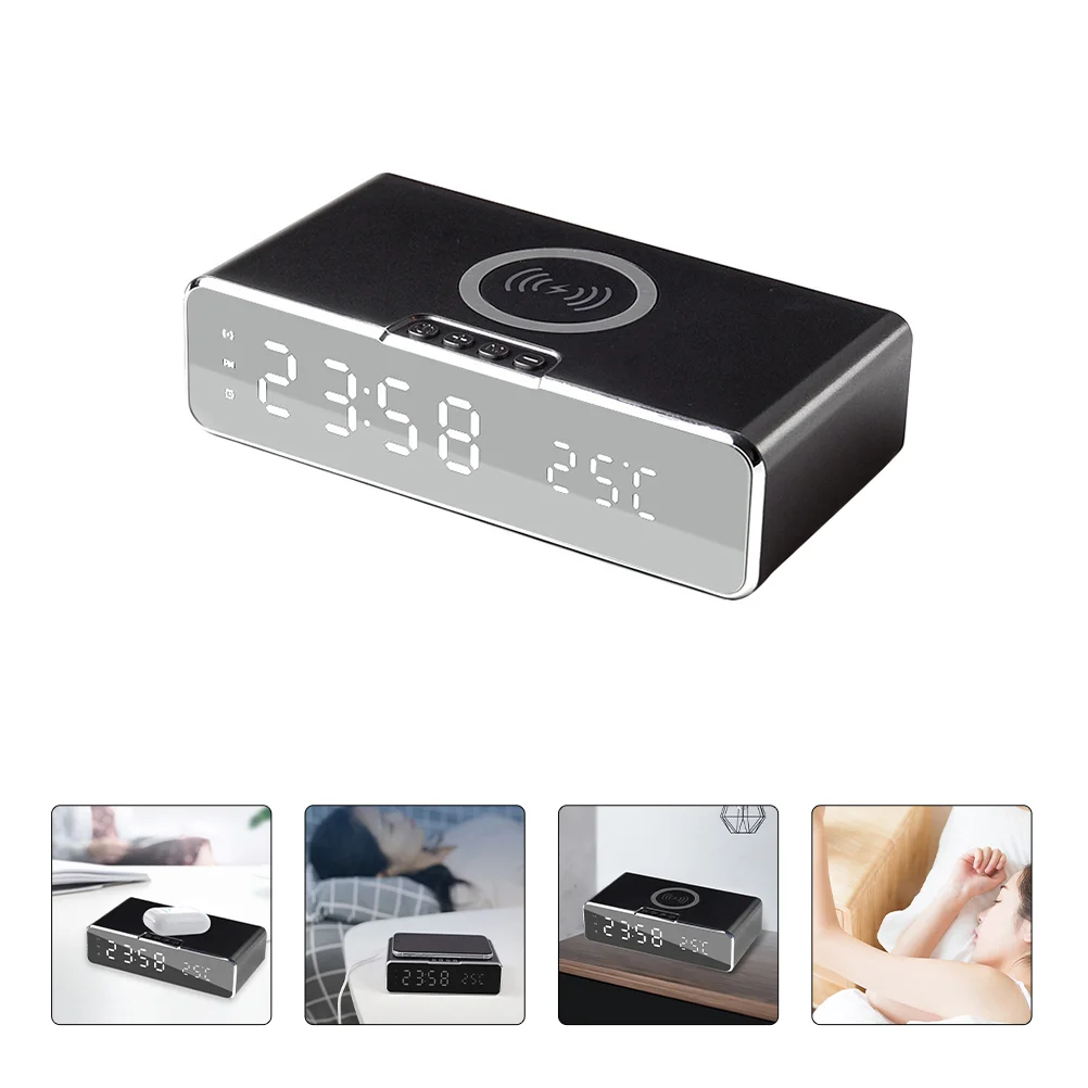 

1 Set Fashion Household Alarm Clock Wireless Headset Cellphone