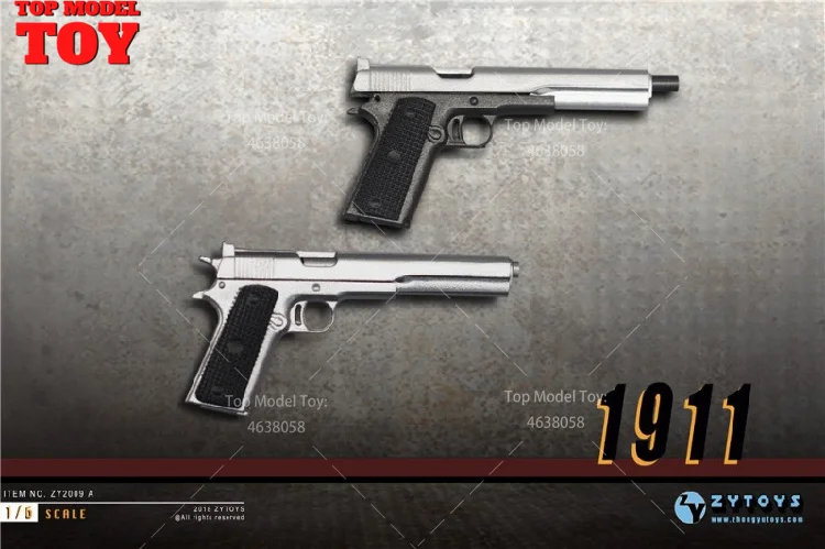 Фото ZYTOYS ZY2009 Пистолеты MK23, M500, M1911 в масштабе 1/6, аксессуары для сцен, модель для 12-дюймовых фигурок солдат и кукол №3