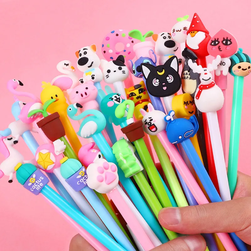 

20pcs/set Gel Pen Stationery Kawaii School Supplies Gel Ink Pen School Stationery 0.5mm Refills Office Writing Sign Pen Kid Gift