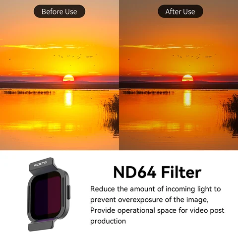 RCSTQ ND Фильтр для линз DJI Flip Оптические стеклянные линзы Регулируемый набор фильтров UV CPL ND8 ND16 ND32 ND64 Мягкие фильтры Аксессуары