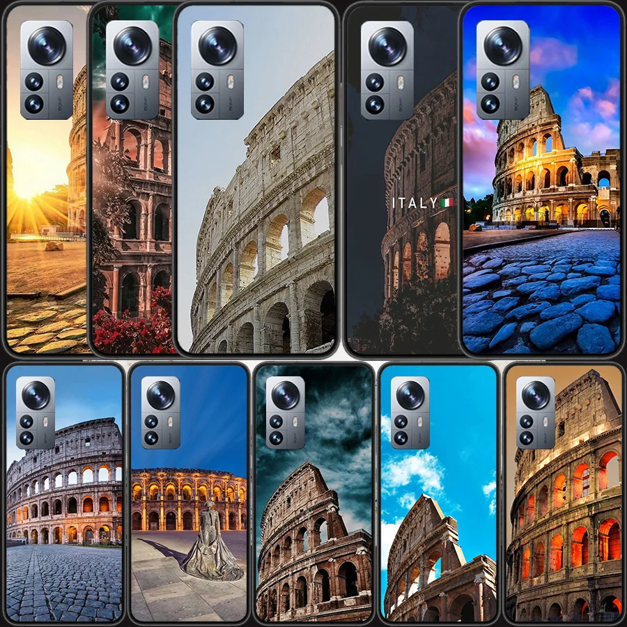 Чехол для телефона Colosseum Rome Italy Xiaomi Poco X7 X6 X5 X4 X3 GT NFC M4 M5 Pro 5G M3 Mi F6 F5 F4 F3 F2 F1 Capa Coque TPU Cover