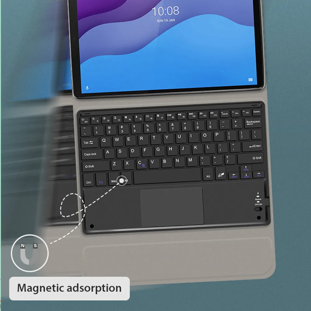 Чехол для клавиатуры Lenovo Tab M10 HD Plus P11 Pro X606F X606X TB-X306X X306F TB-X605 J606F J706F чехол с сенсорной