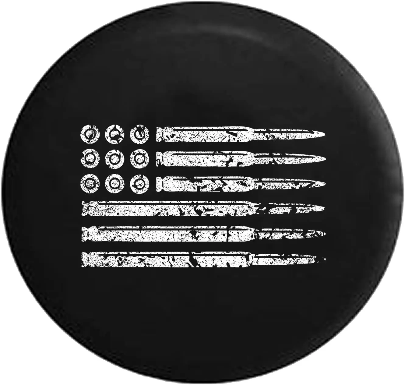 

Spare Tire Covers - Heavy-Duty Wheel Protector Accessories for SUVs, Campers, Trailers, Trucks, RVs, and More - Black Thick Viny