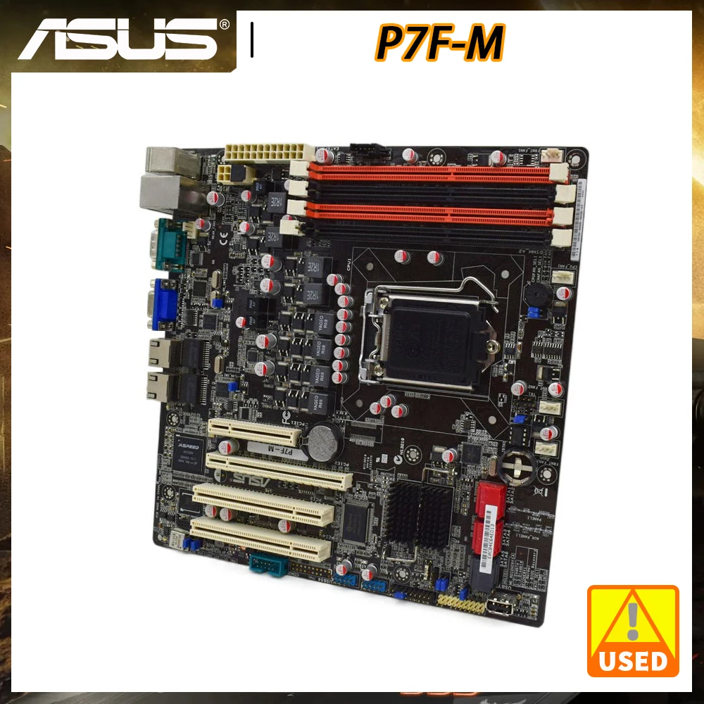 Материнская плата ASUS P7F-M 1156 DDR3 16 Гб поддержка комплекта Xeon Core i7 процессоров Intel 3420