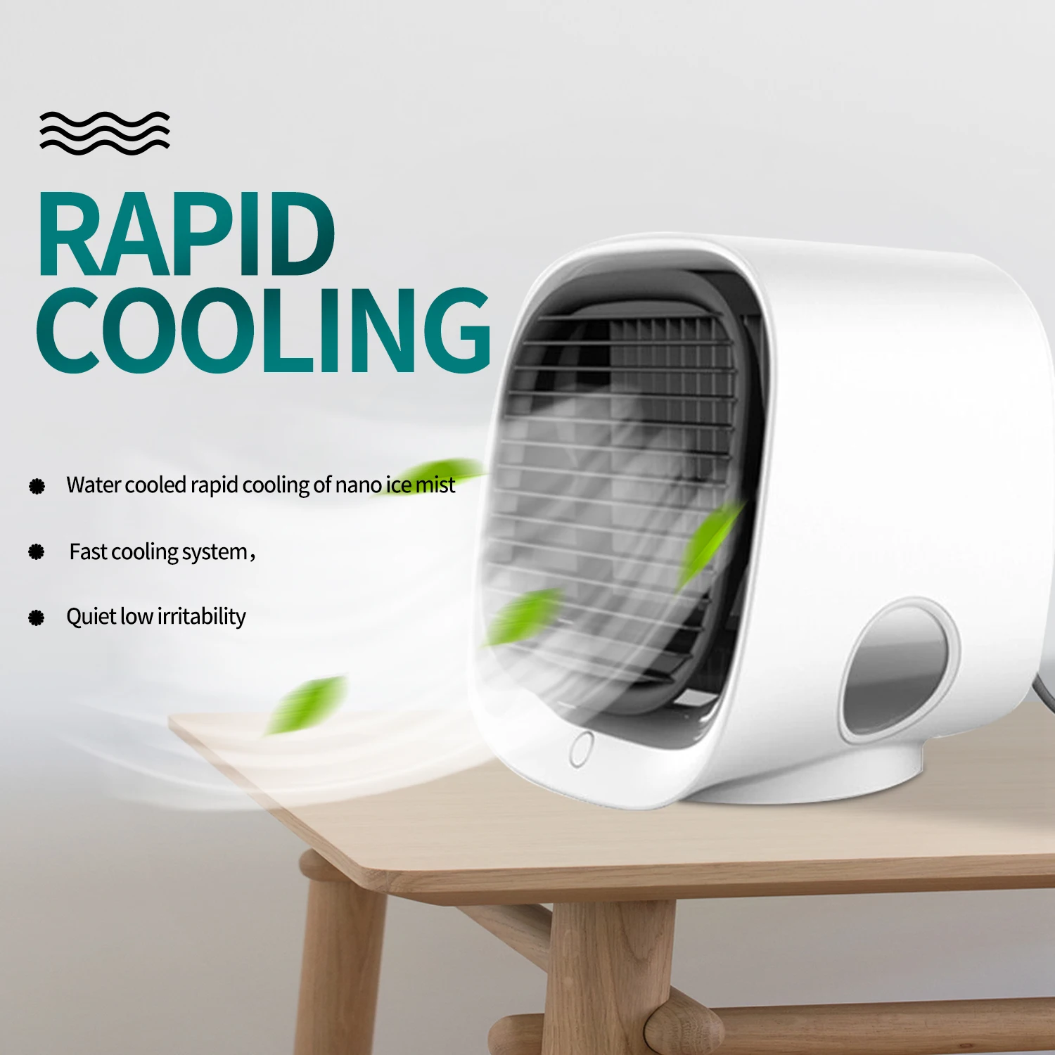 

Portable Air Conditioner Fan Electric Humidifier Purifier Air Cooler Fan Desktop Cooling Fan 3 Speeds For Home Room Office
