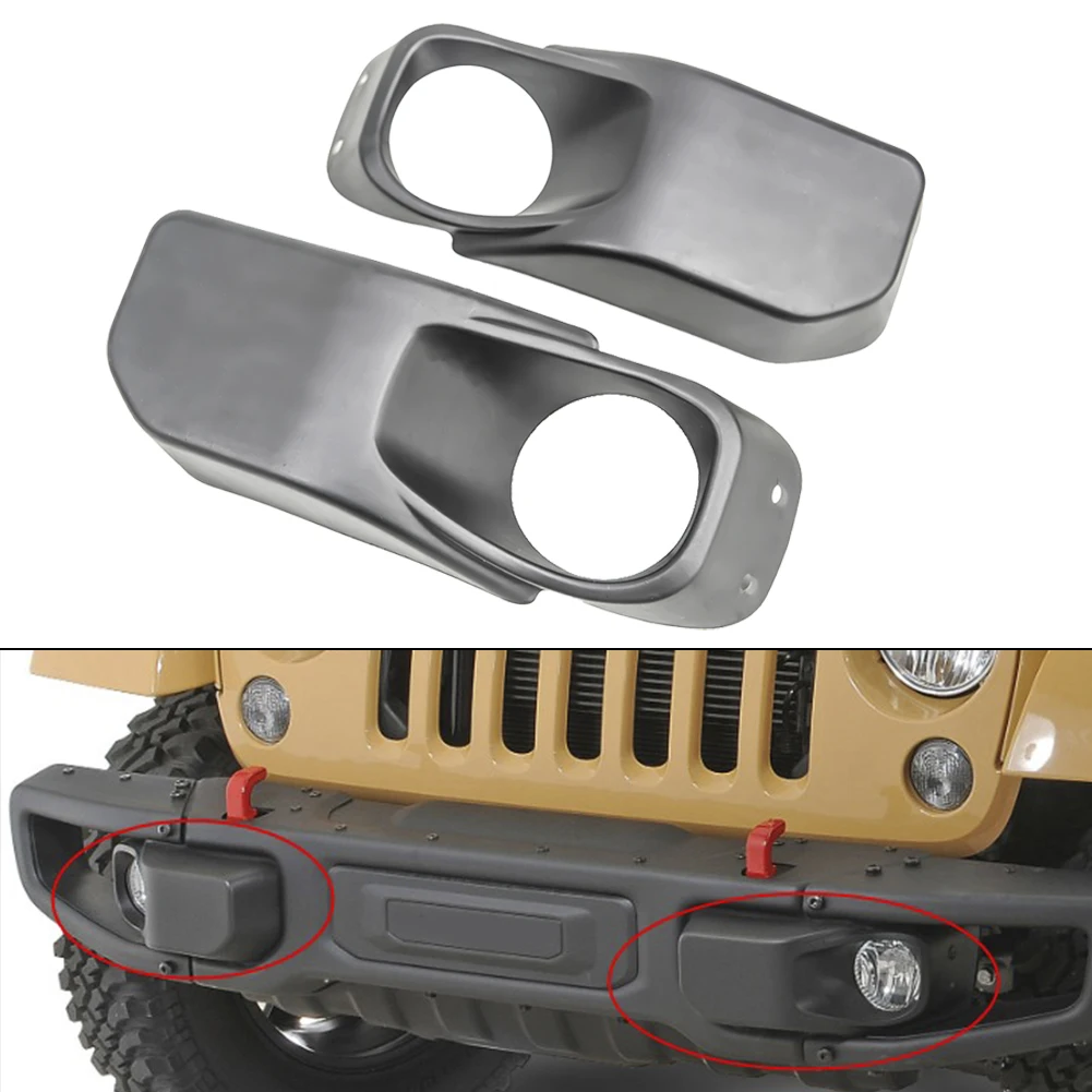 

1 пара, передний бампер для противотуманной фары, для JEEP Wrangler JK 07-17