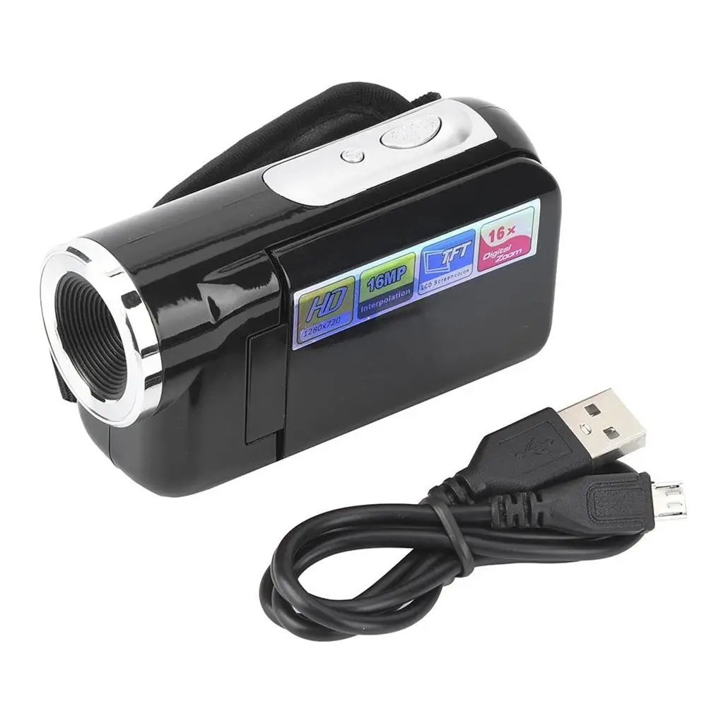 

Digital Camera Video Recorder Mini Cam Birthday Gift Space Saving Simple Operation Outdoor High Resolution Multipurpose