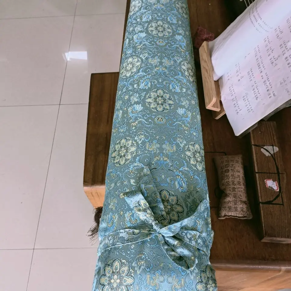 Silks and Satins Guqin Bag for Beginners Chinese Style Handmade Thicken Flower Embroidery String Musical Instruments Accessories