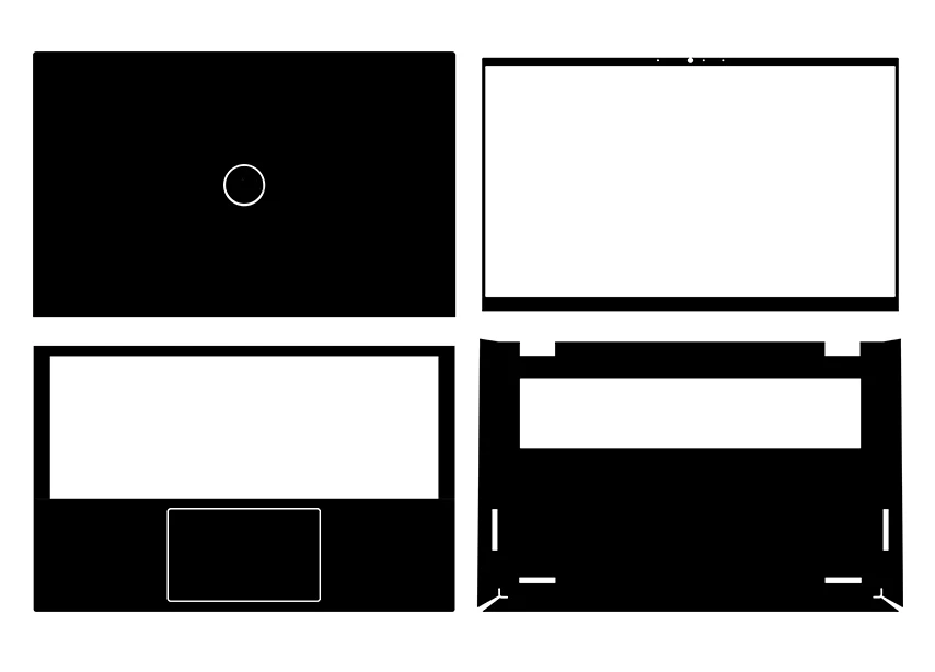 Наклейка из углеродного волокна для ноутбука защитные наклейки - Цена: 1036.88