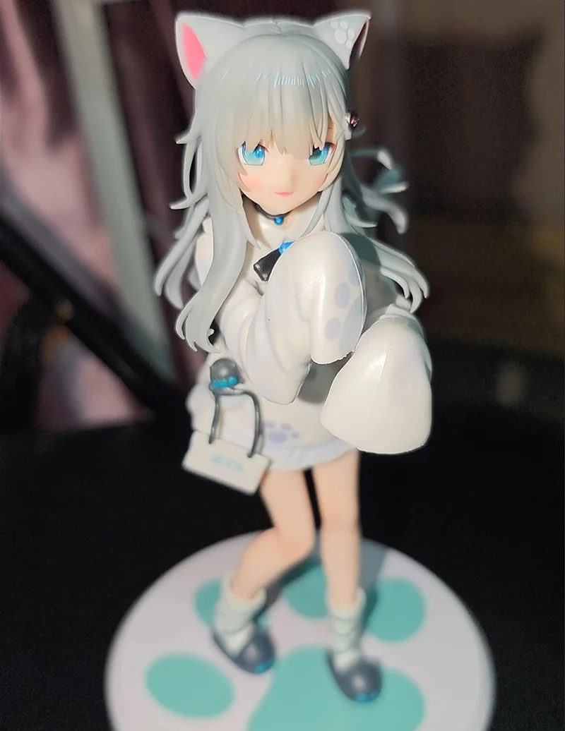 Фото Kawaii Nachoneko модель игрушки мультяшная фигурка кошка украшение для комнаты милая коллекция игрушек детские новогодние подарки №5