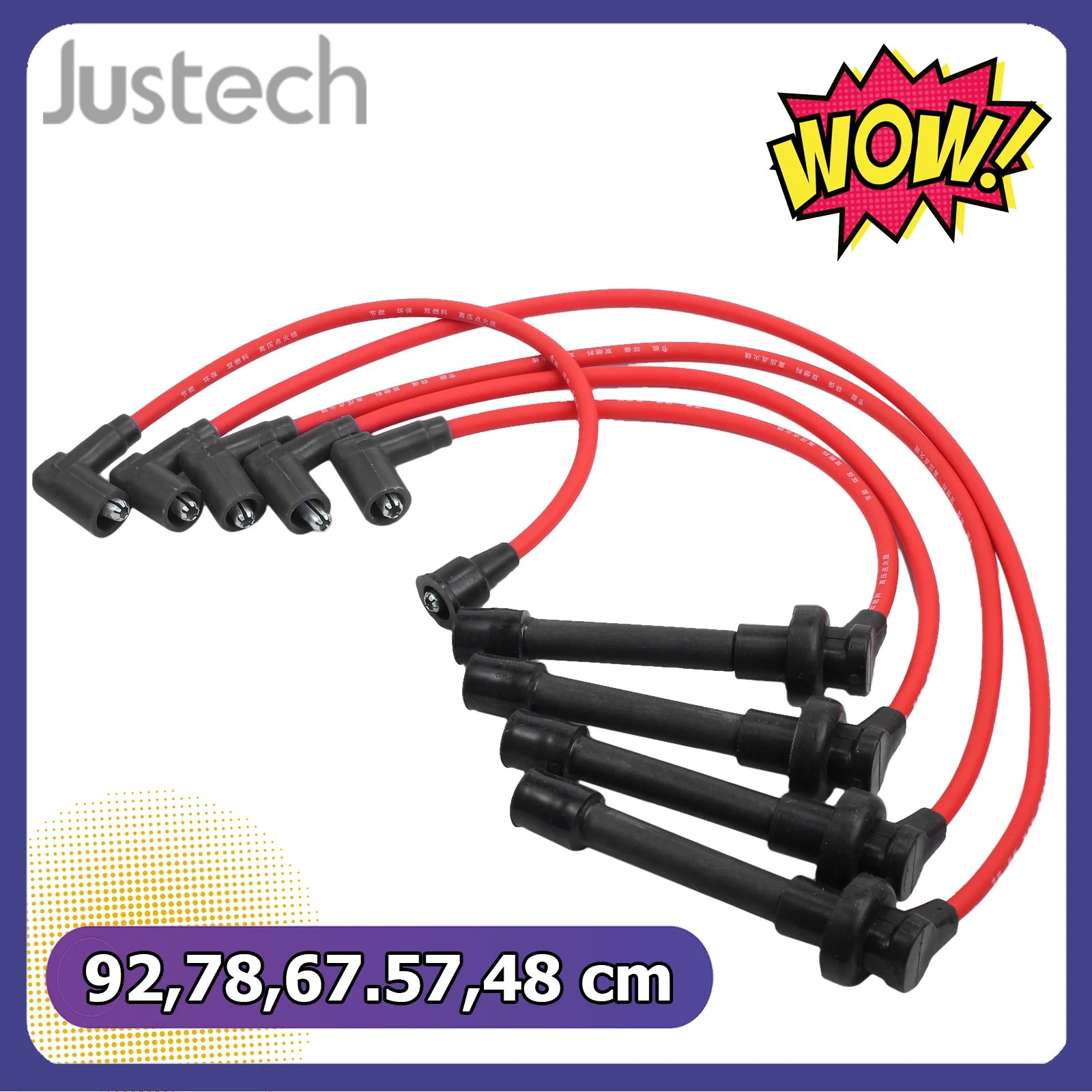 

5 шт. Свеча зажигания Justech для Honda Accord Civic Odyssey Acura CL L4 2.3L 2.2L Φ 92 78 67 57 48 см автомобильные запчасти