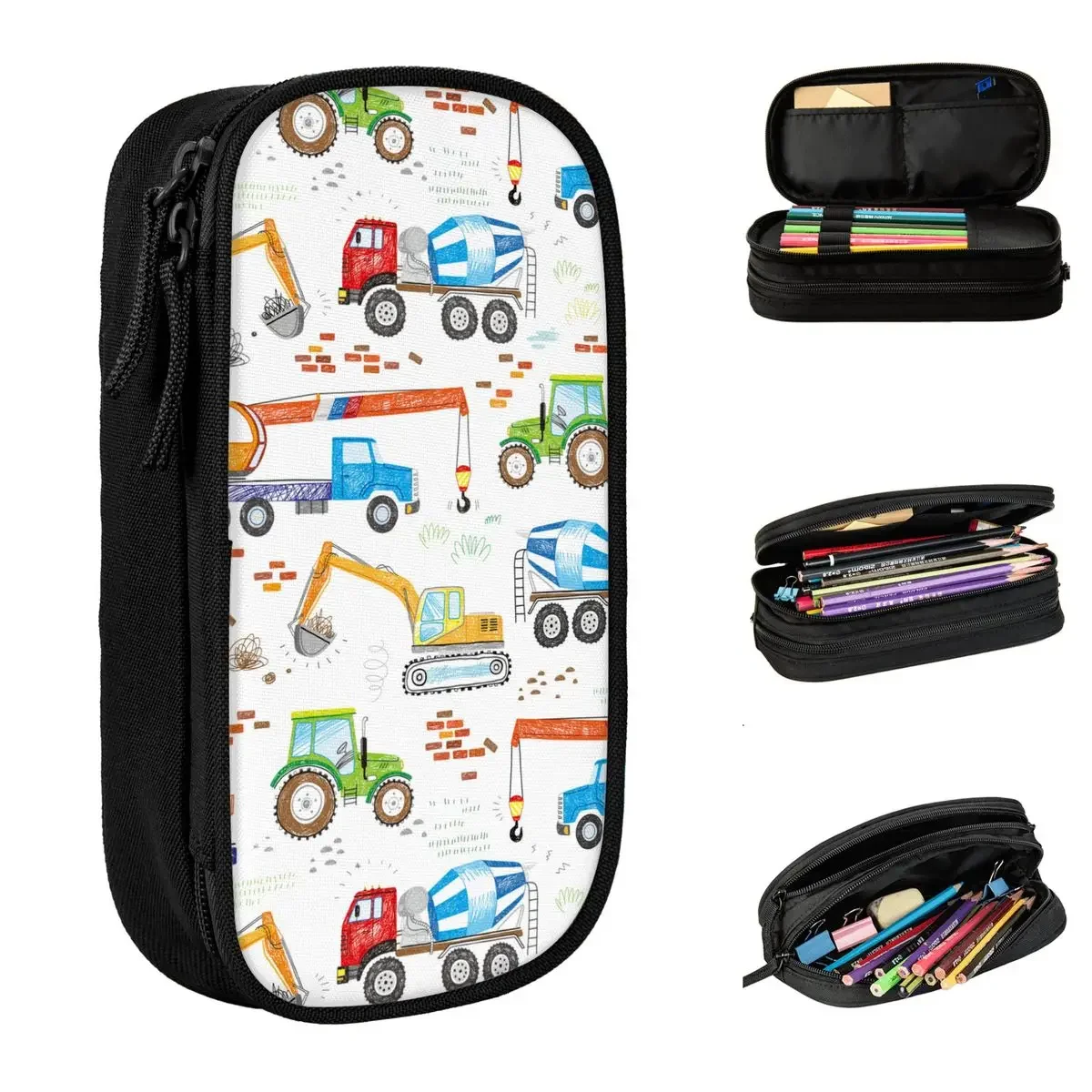 Строительные грузовики тягач экскаватор журавль фотореквизит Мультяшные