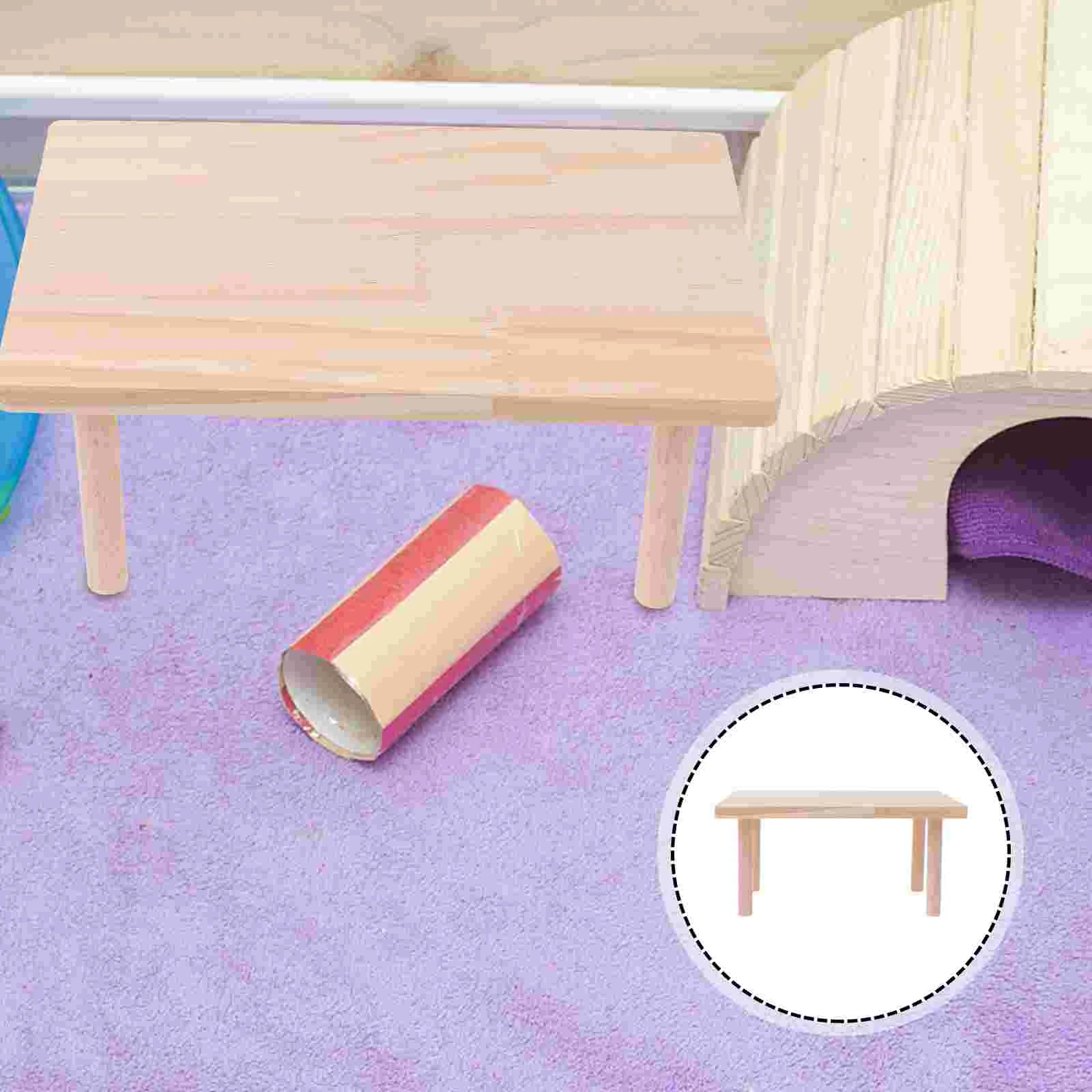 

Hamster Platform Wooden Playground Toys Cage Toy Stand Climbing Chinchilla Bird Guinea Wood Cages Gerbil Perch Parrot