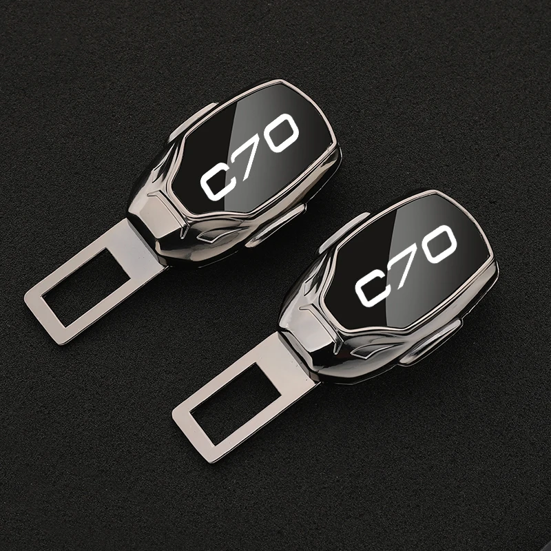 

Car seat belt locker carabiner extender insurance belt insert buckle for Volvo C70 with logo car accessories