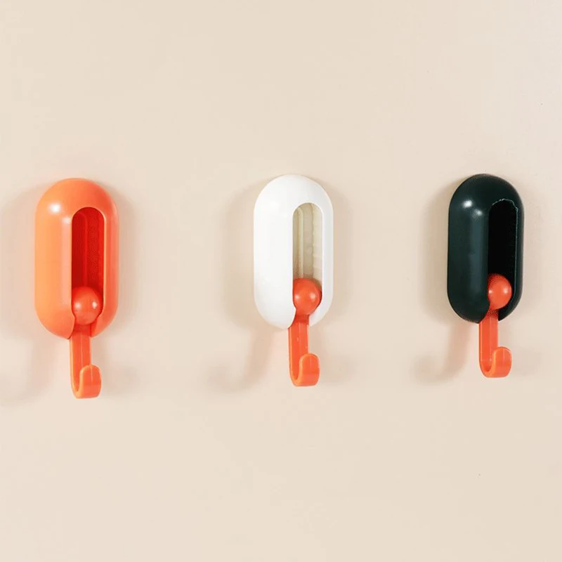 

Universal Hooks Strong Adhesive Wall Hooks Non-marking Household No-hole Can Top Hanging Storage Hooks