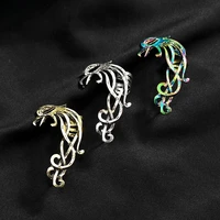 punk hyperbole phoenix cuff earrings for women gothic jewelry hip hop vintage ear clip on earrings accessories 1pcs