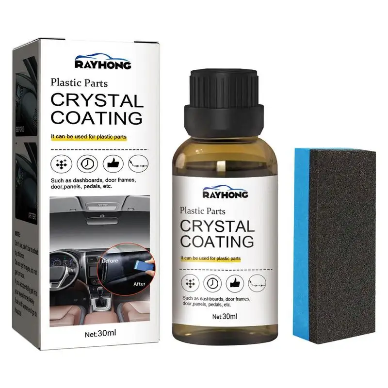 

Automotive Coating Agent 30ml Refurbishing Liquid For Car Interior Portable Coating Liquid For Door Frames Door Panels No Damage