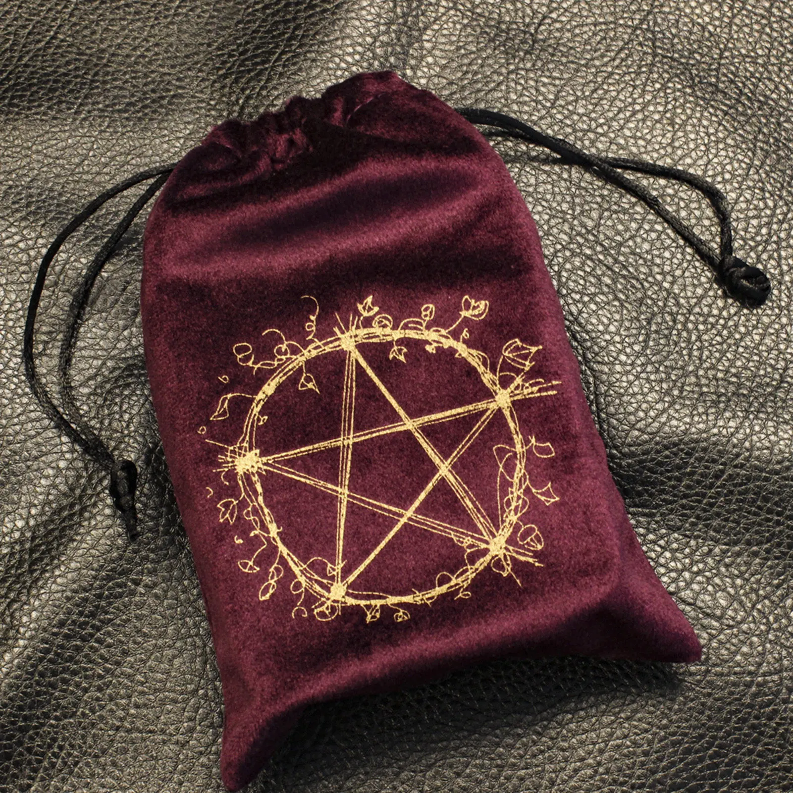 

13X18 Multi Patterns Velvet Pentagram Tarot Storage Bag Storage Package Bag Divination Drawstring Package Party Christmas Gift