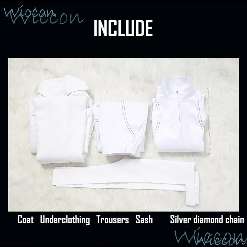 Ivan Anime Alien Stage R 6 Round Косплей Костюм Опора Черный Парик Белый Женский Мужской