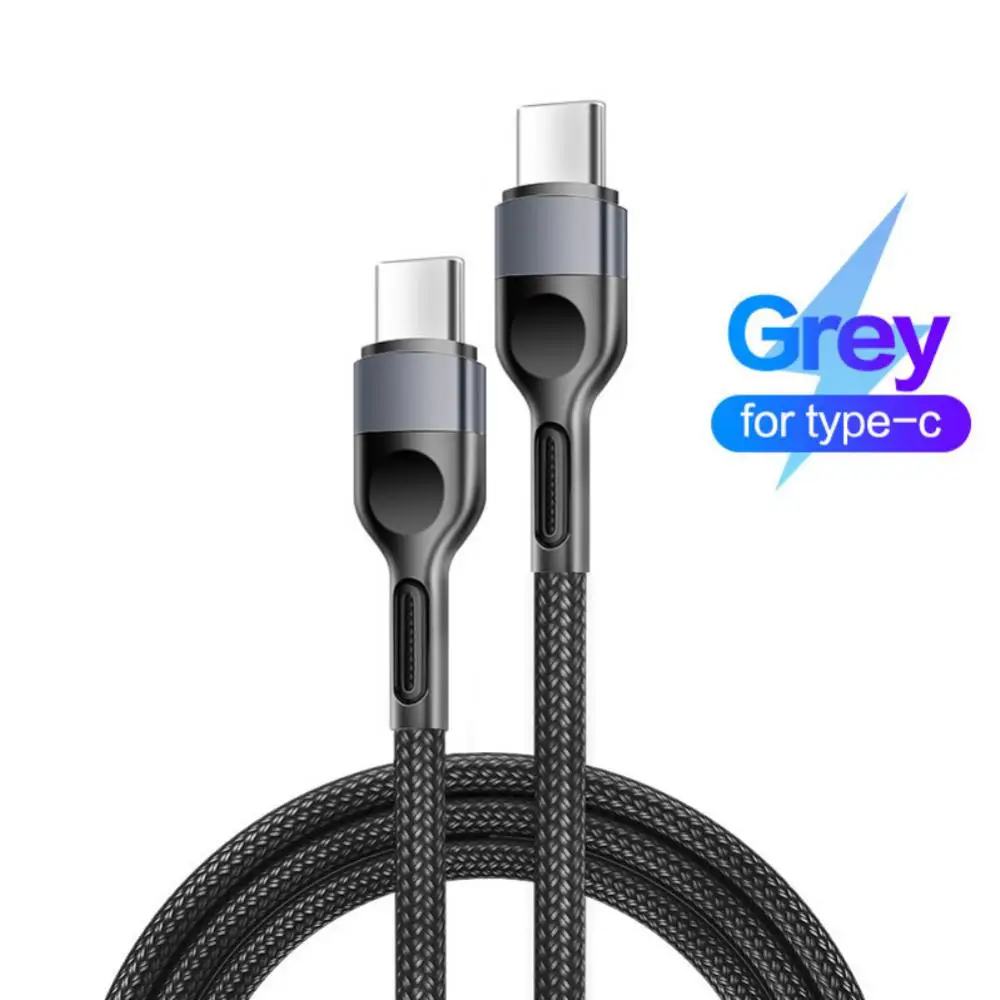 

Fast Charge Fast Charging Data Cable Qc3.0 4.0 5a Type-c Charging Cable 100w Braided Wire Phone Accessories Usb C Adapter
