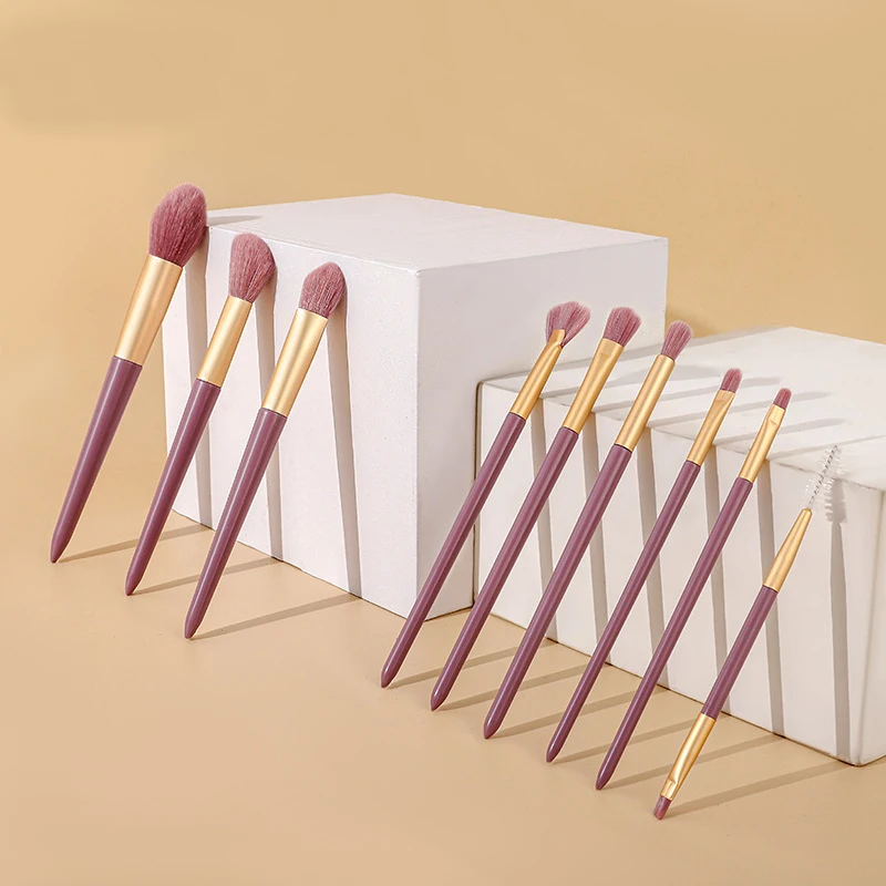 

makeup brush 9pcs super soft fiber makeup brushes set high quality face eye cosmetic pens synthetic hair