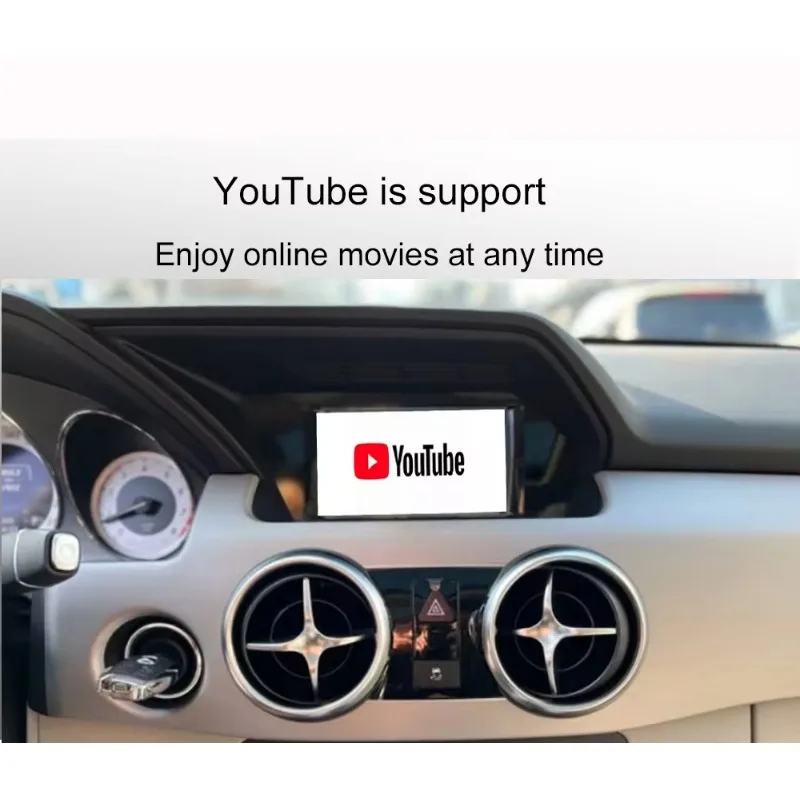 Беспроводное радио CarPlay для Mercedes Benz C-Class W204 2011-2014 с Android Авто Mirror Link AirPlay