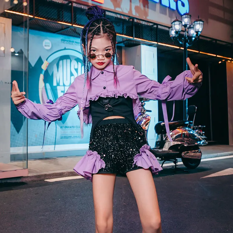 

Модная одежда в стиле хип-хоп для девушек, стиль K-pop