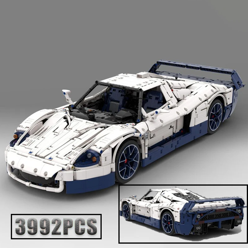 Новинка 2023, MC12 (1:8), 3992 шт., модель суперавтомобиля, строительный блок, самоблокирующиеся кирпичи, подарок на день рождения и Рождество