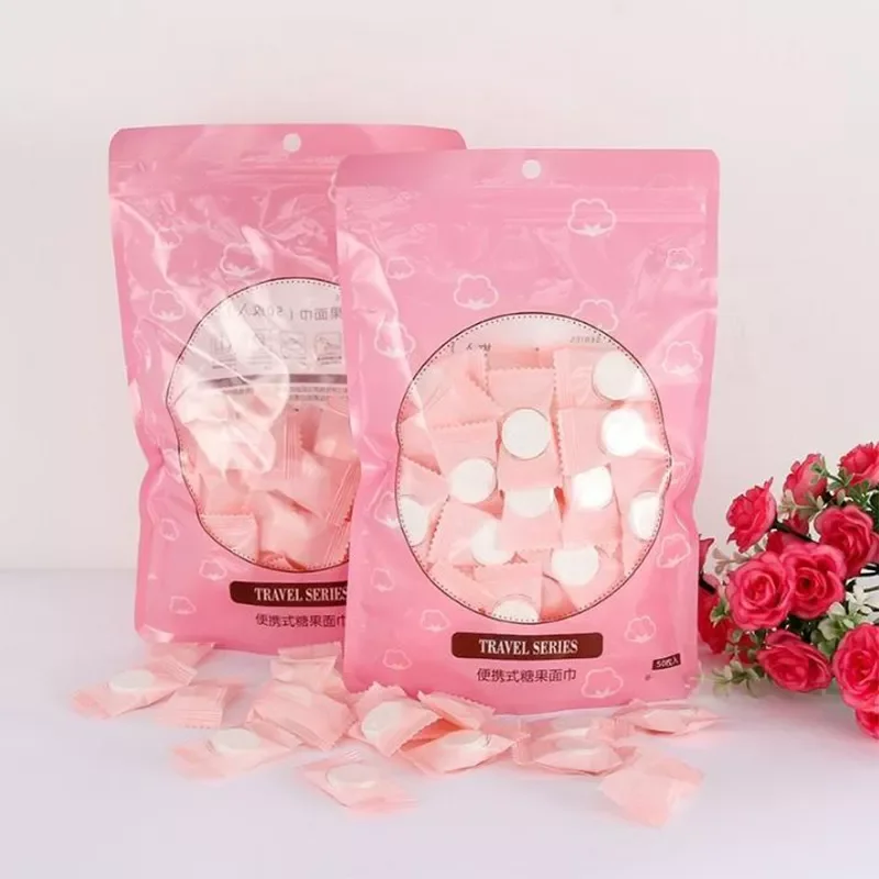 

50/100pcs Outdoor Wipe Cleansing Compressed Towel Portable Travel Face Care Sports Makeup Soft Cotton Magic Expandable Mini