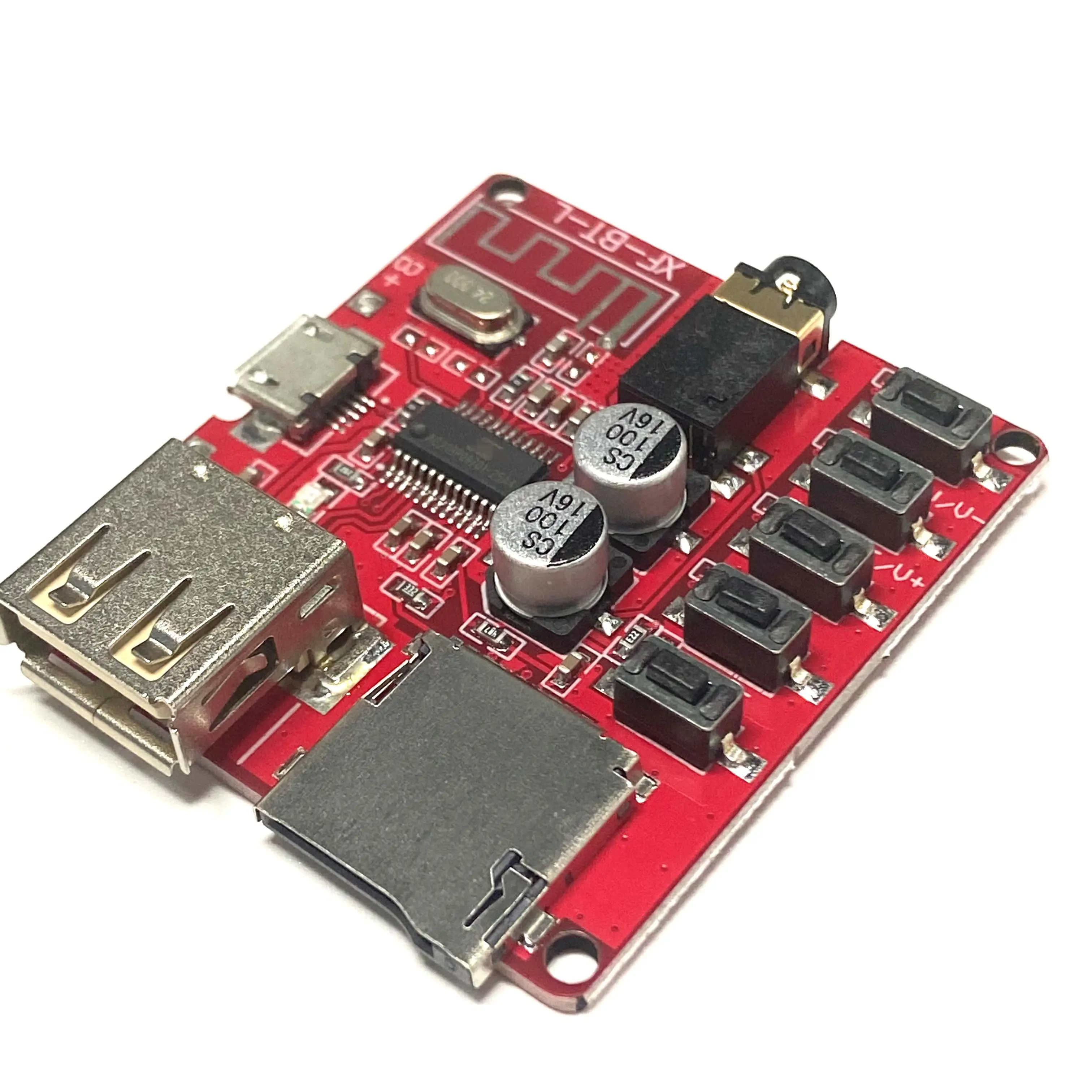 

XY-BT-Mini Bluetoo 5.0 Audio Receiver Board 3.7-5V MP3 Lossless Decoder Wireless Stereo Music Module