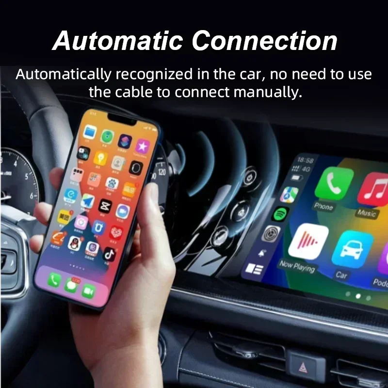 Новый CarPlay Mini Box Apple и Android Auto 2-в-1 Автомобильный навигационный блок 5 8 ГГц Wi-Fi Plug &amp