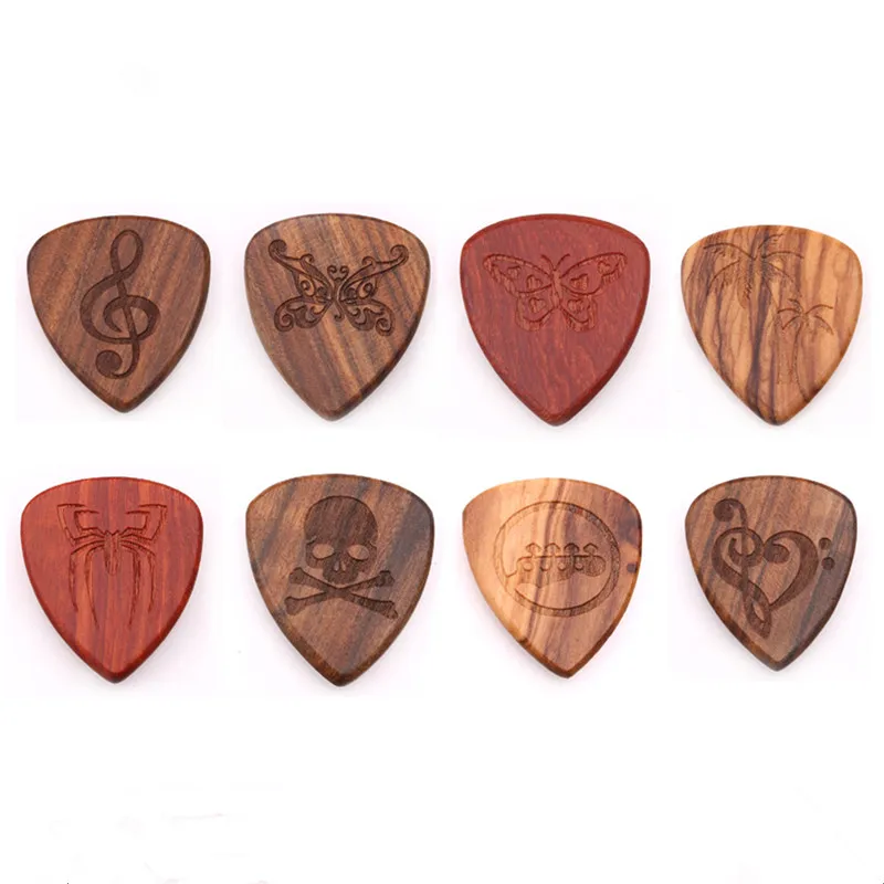 

2022 New Solid Wood Guitars Picks Plectrum Picks High-end Fingerpicks Guitarra Picks for Musical Instrument Guitar Accessories