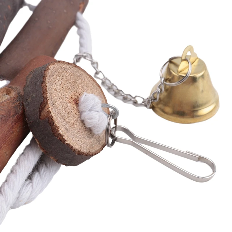 Хлопковая веревка качели искусственная птица клетка Жевательная кукла с