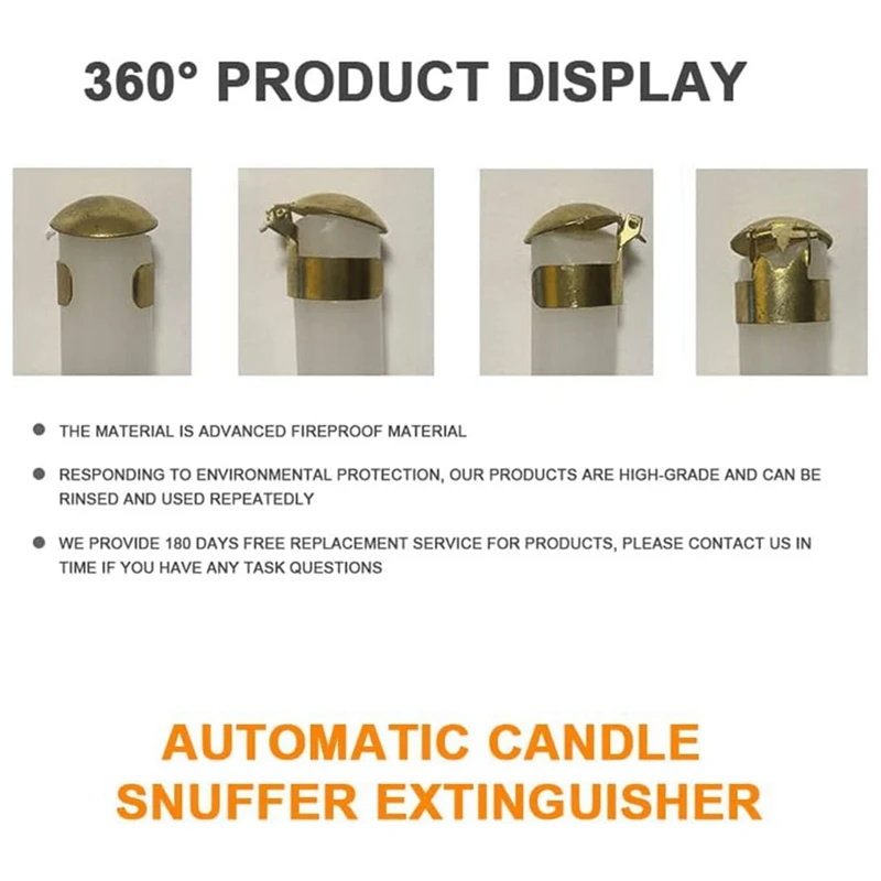Автоматический гаситель пламени свечи Огнетушитель Безопасный Фитильный Зажим